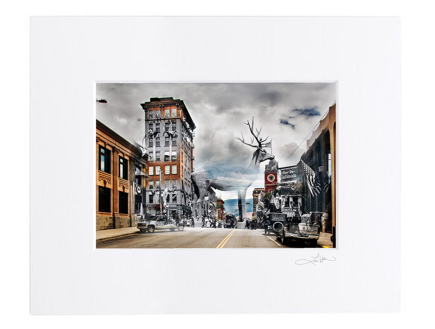 The Elk - Matted Print