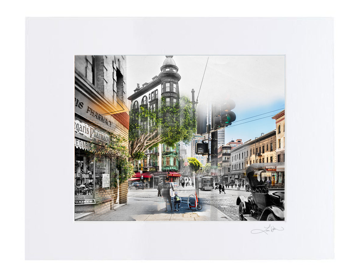 Sentinel Building, San Francisco, California - Matted Print