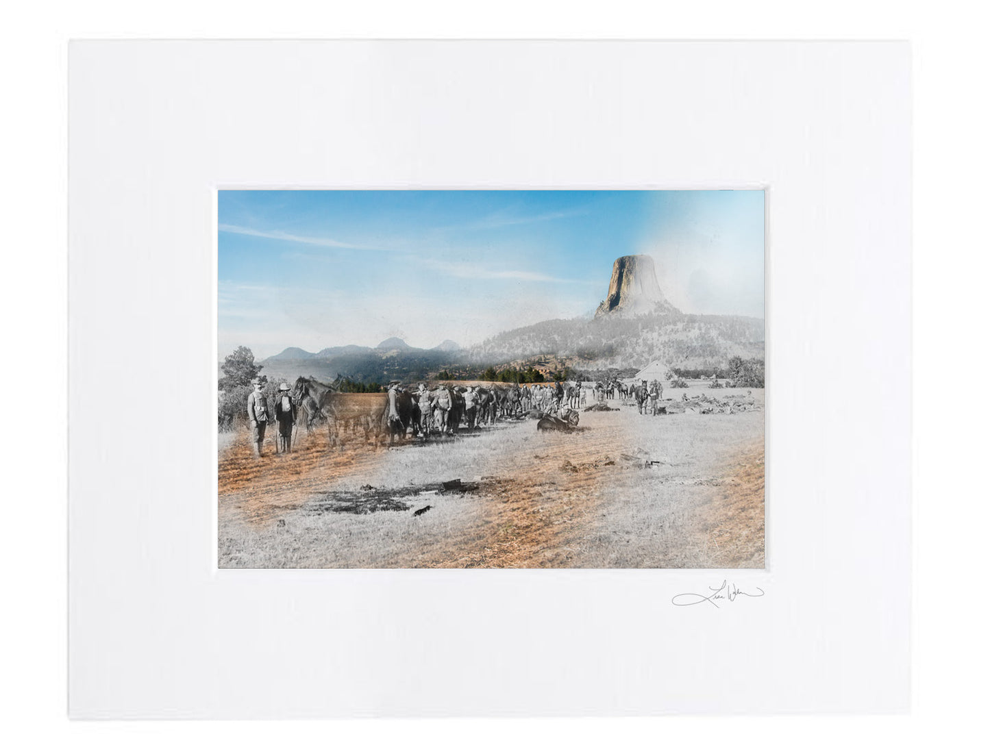 Devils Tower National Monument - Matted Print