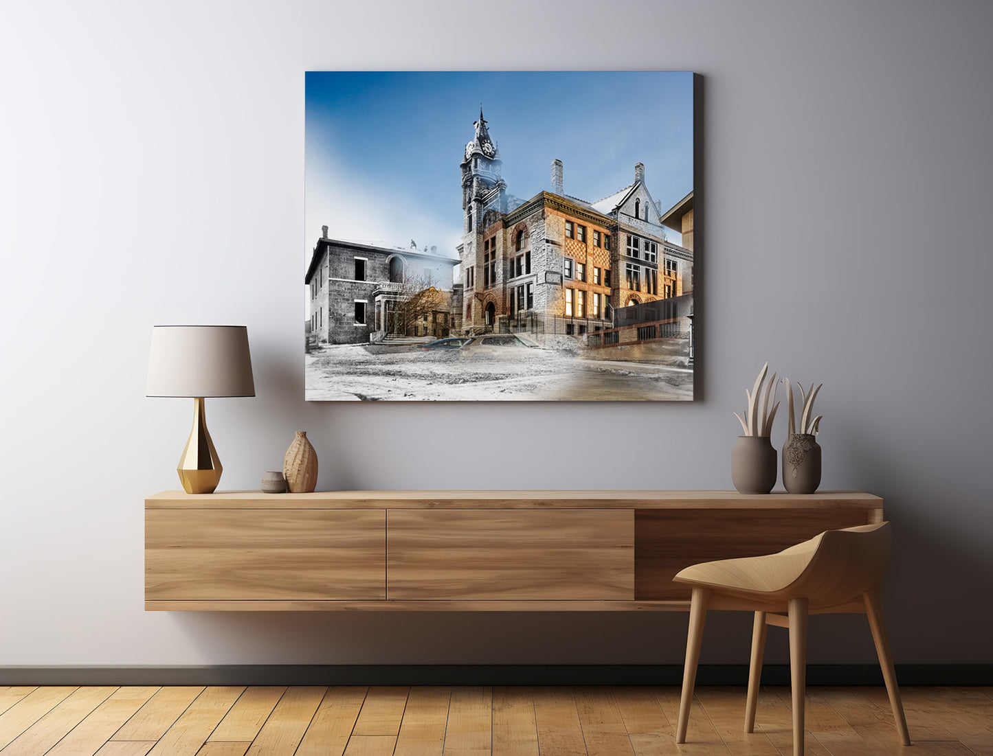 Lewis and Clark County Courthouse, Helena, Montana - Canvas Gallery Wrap