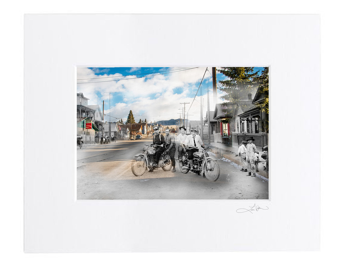 Walkerville and Pissers Palace - Matted Print