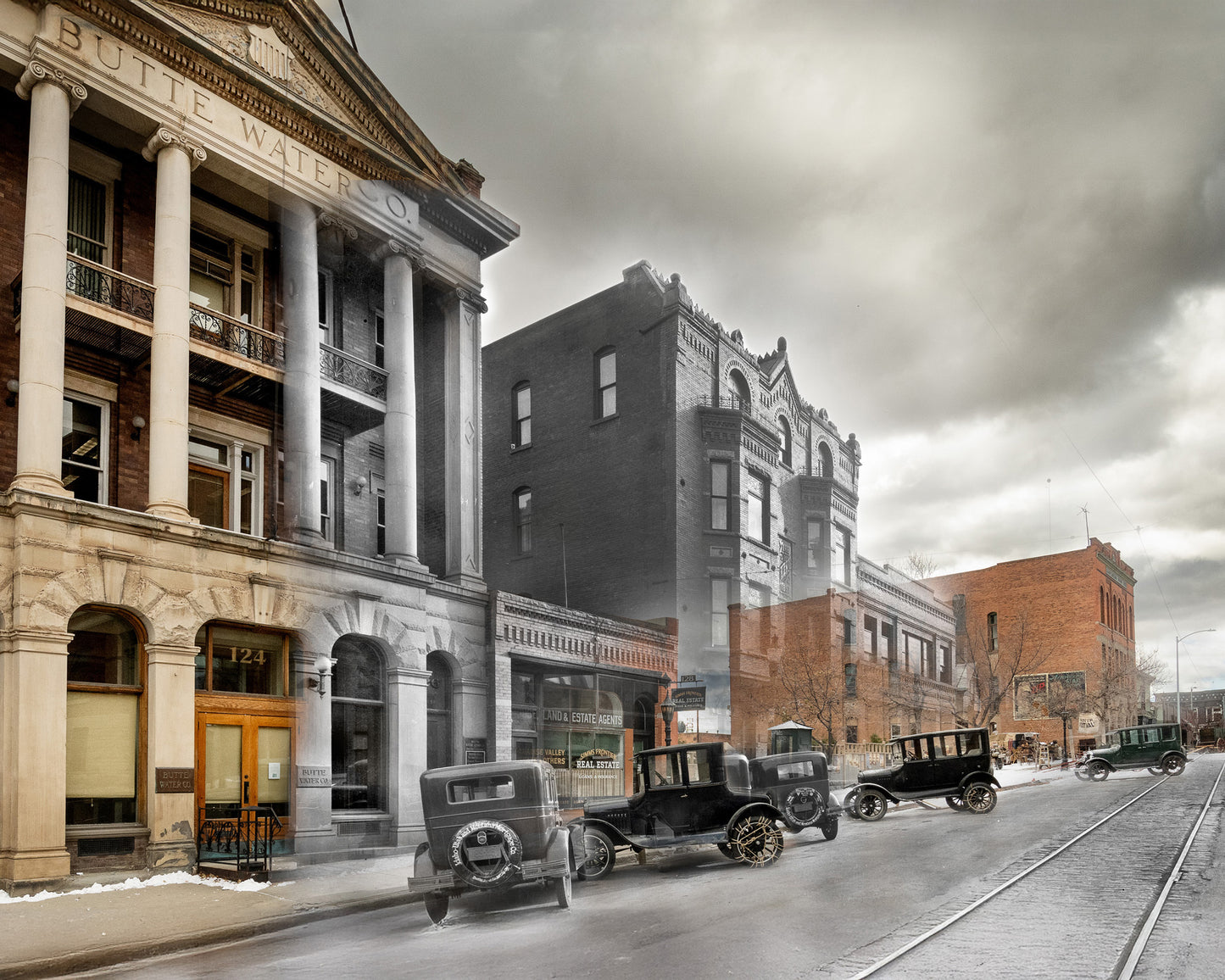 Water Company and 1923 Filming - Canvas Gallery Wrap