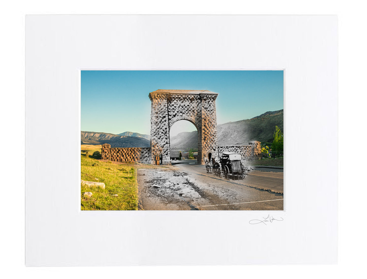 North Gardiner Entrance Arch - Matted Print