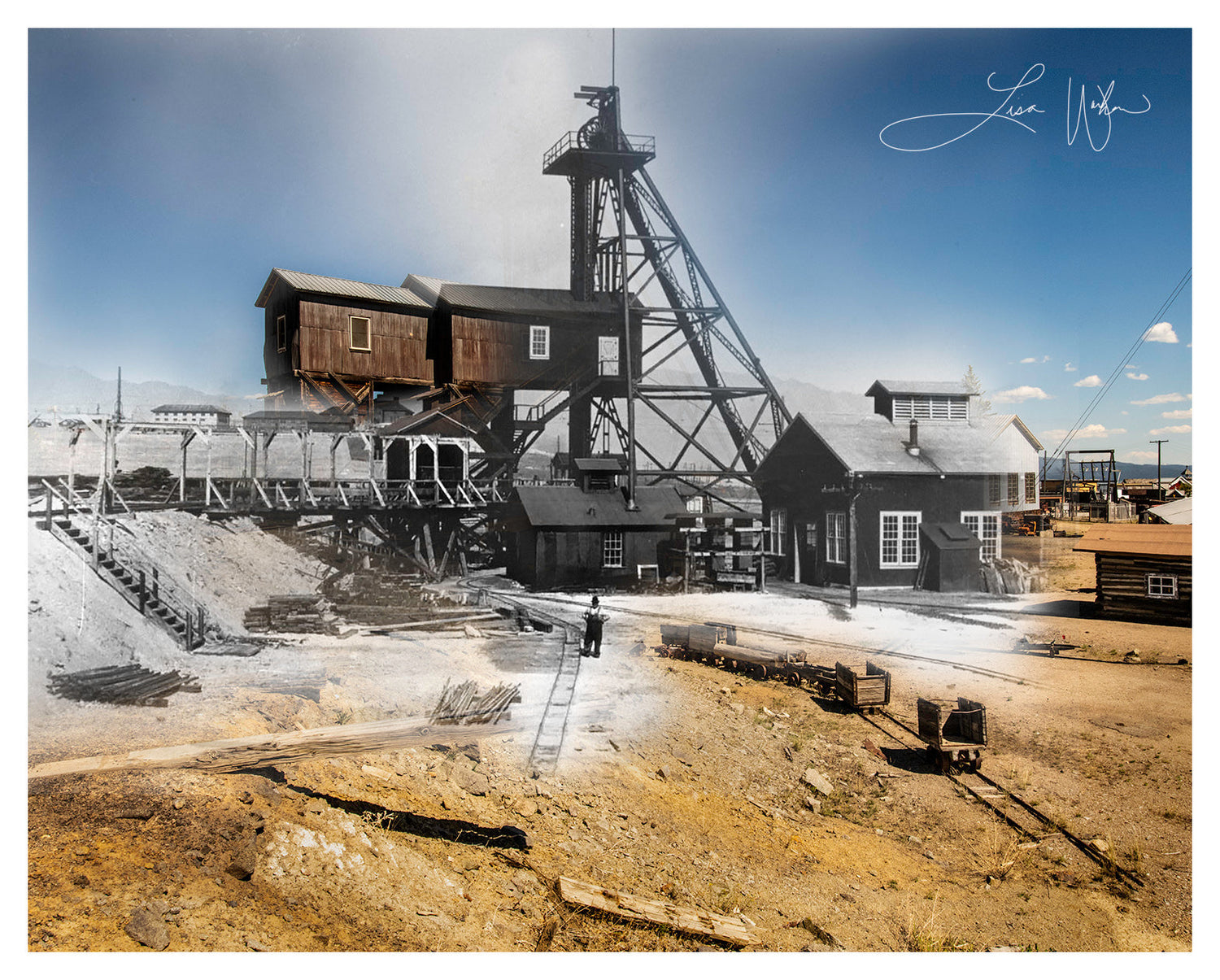 Orphan Girl Mine at The World Museum of Mining - Butte, Montana