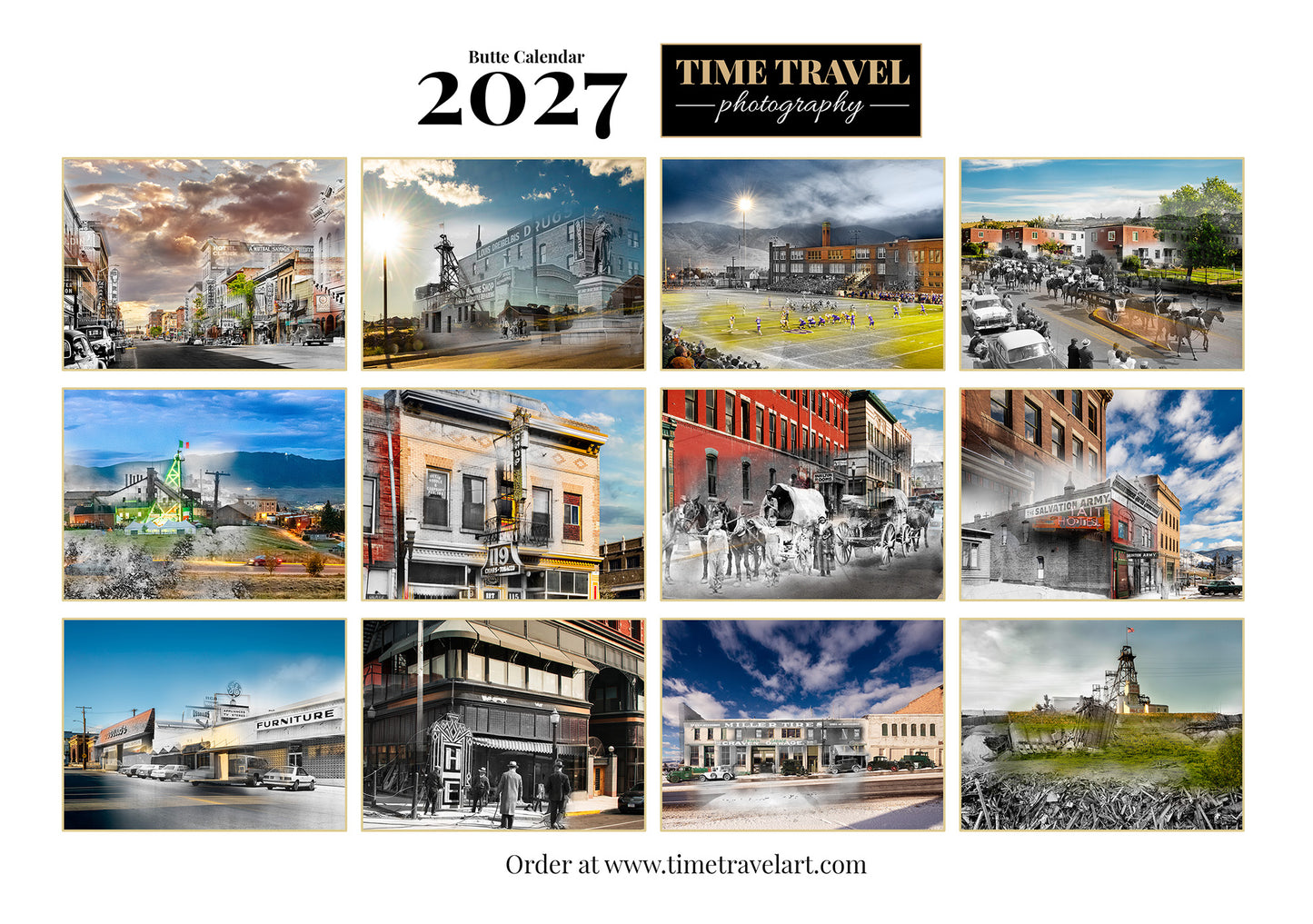 *NEW* 2027 Calendar PRE ORDER - Time Travel - Butte, Montana