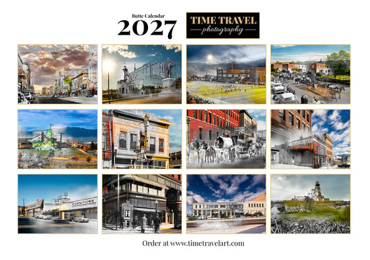 *NEW* 2027 Calendar PRE ORDER - Time Travel - Butte, Montana