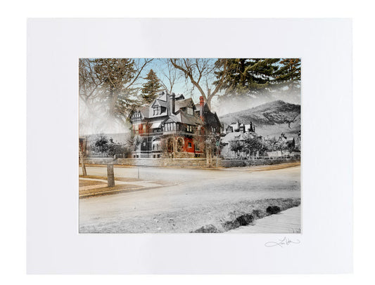 Ashby House -  Helena, Montana - Matted Print