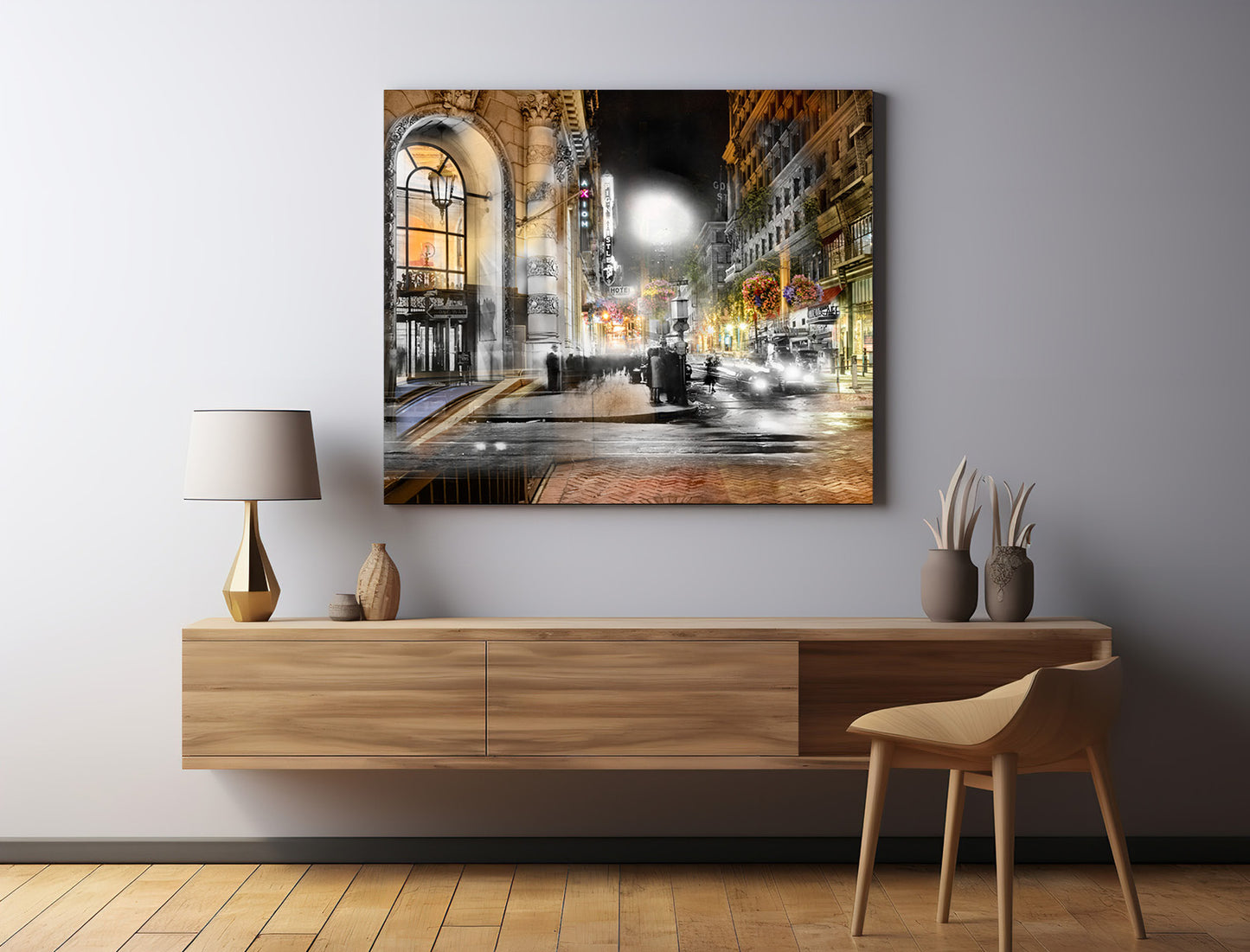 Axiom and Market Street, San Francisco, California - Canvas Gallery Wrap
