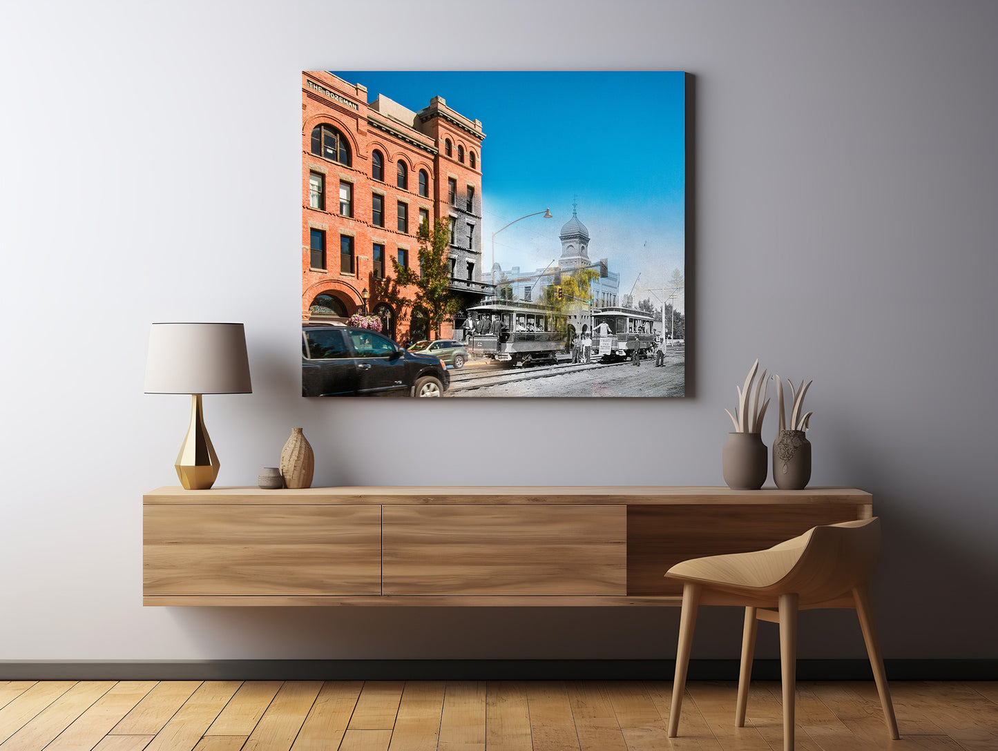 Bozeman Hotel - Canvas Gallery Wrap