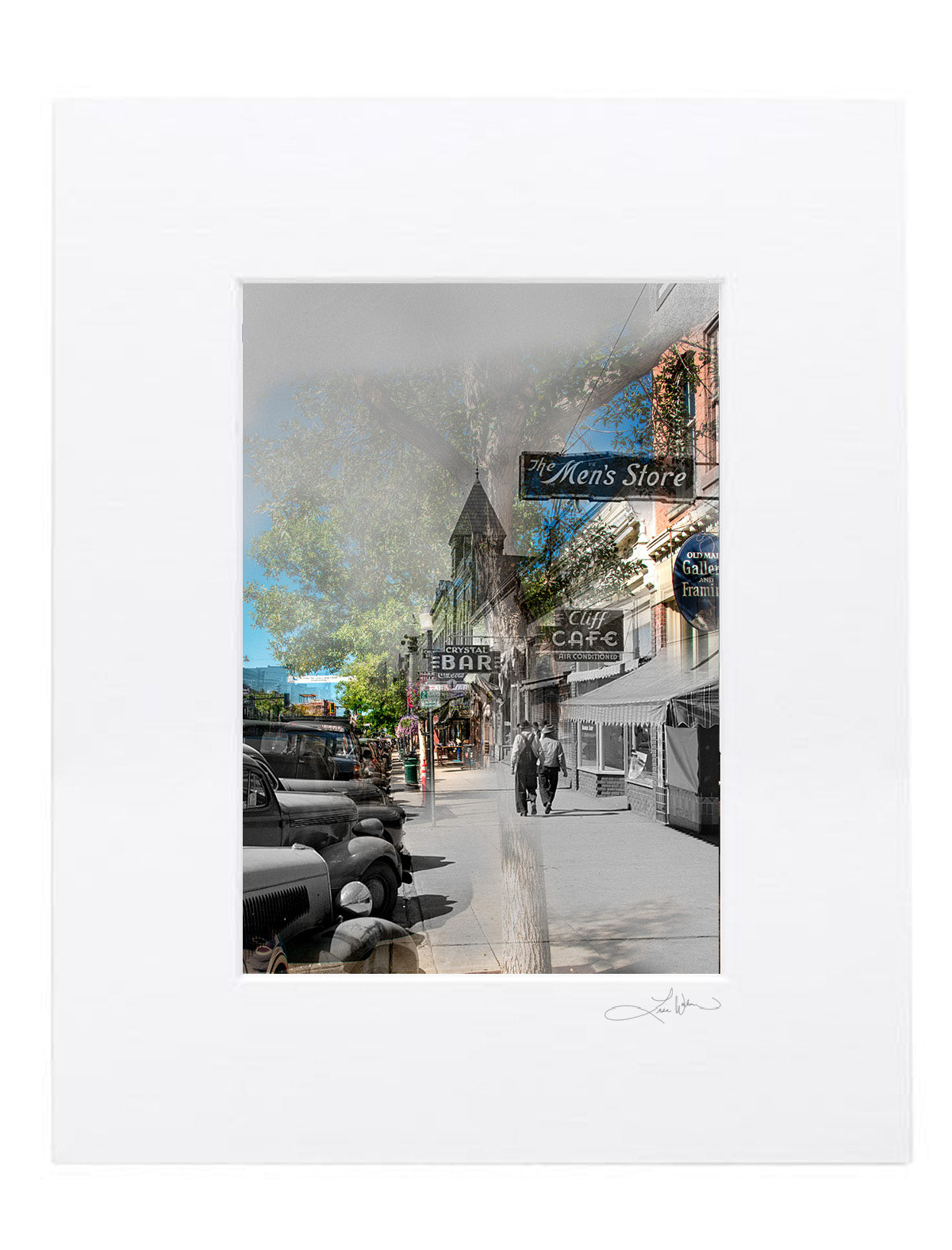 Crystal Bar in Bozeman - Matted Print