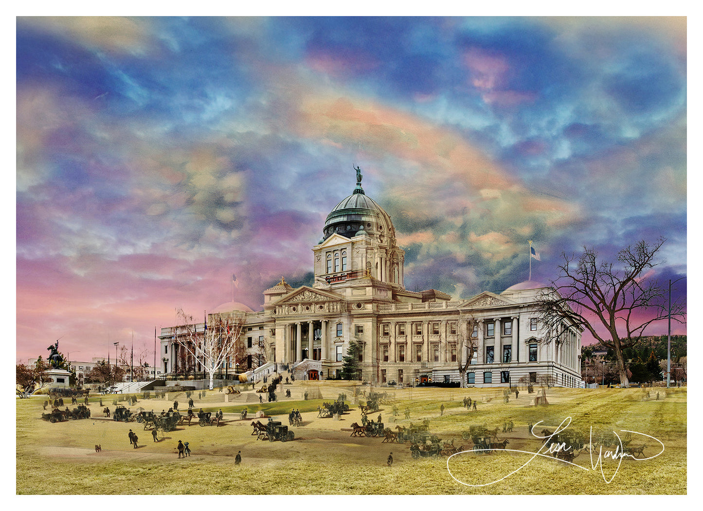 Montana State Capitol, Helena, Montana - Canvas Gallery Wrap