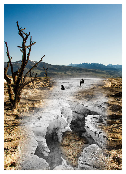 Crater at Mammoth Hot Springs, Yellowstone - Print Only