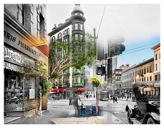 Sentinel Building, San Francisco, California - Matted Print