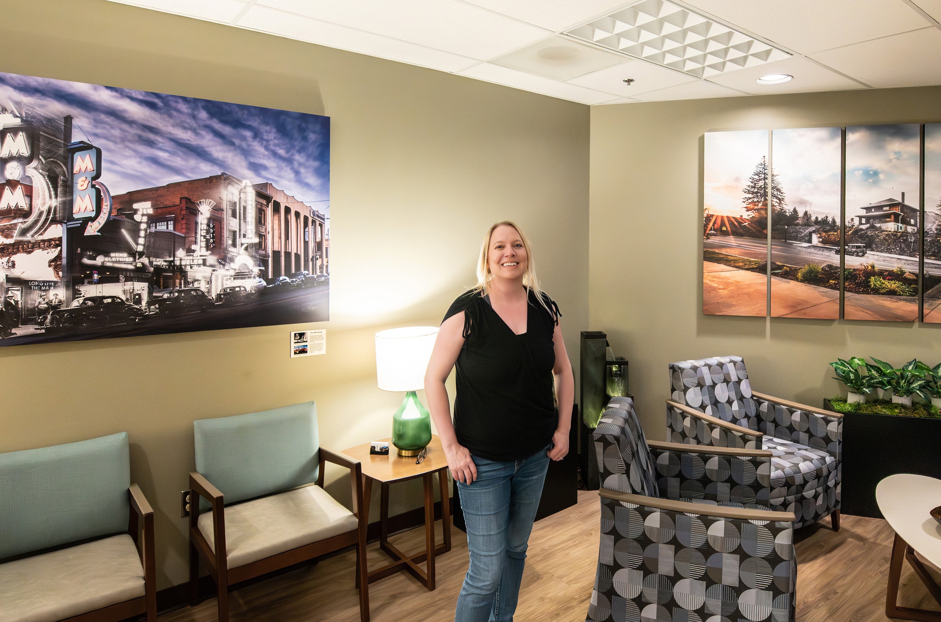 Final corporate artwork installation