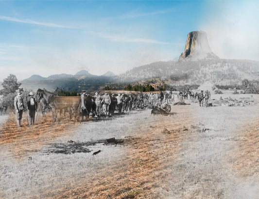 Devils Tower National Monument - Matted Print