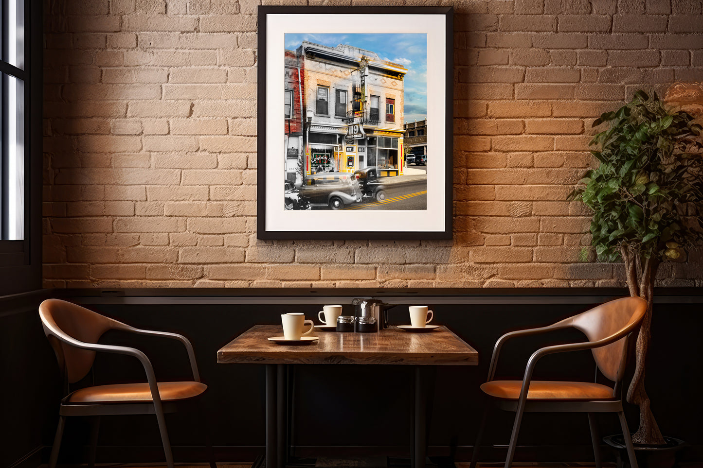 Pekin Noodle Parlor, Butte, Montana - Framed and Matted Print