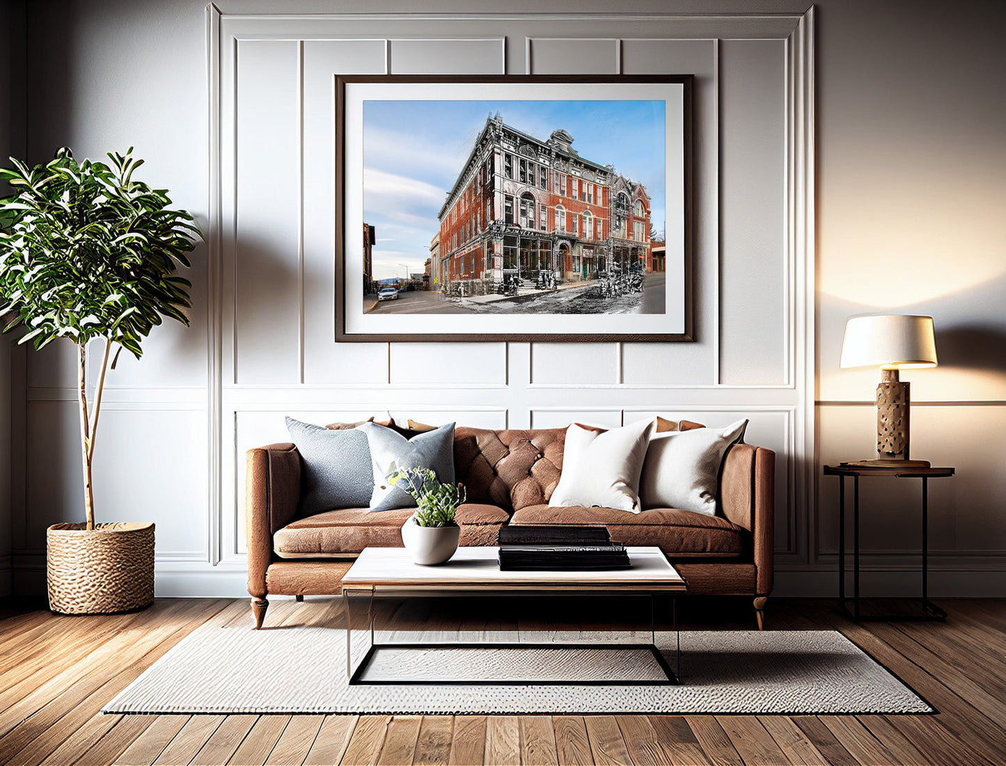 Helena's Second Masonic Temple - Framed and Matted Print