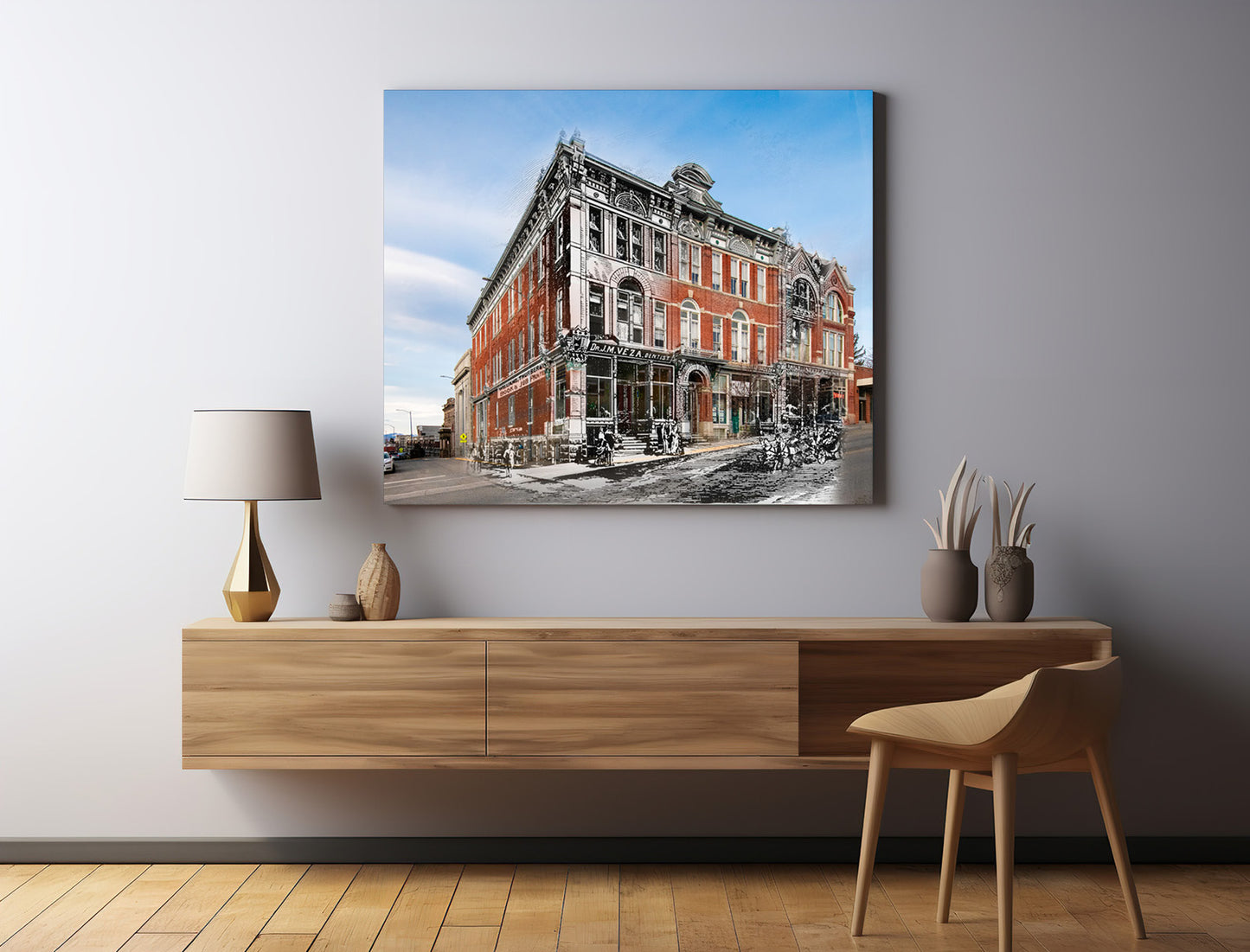 Helena's Second Masonic Temple - Canvas Gallery Wrap