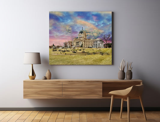 Montana State Capitol, Helena, Montana - Canvas Gallery Wrap
