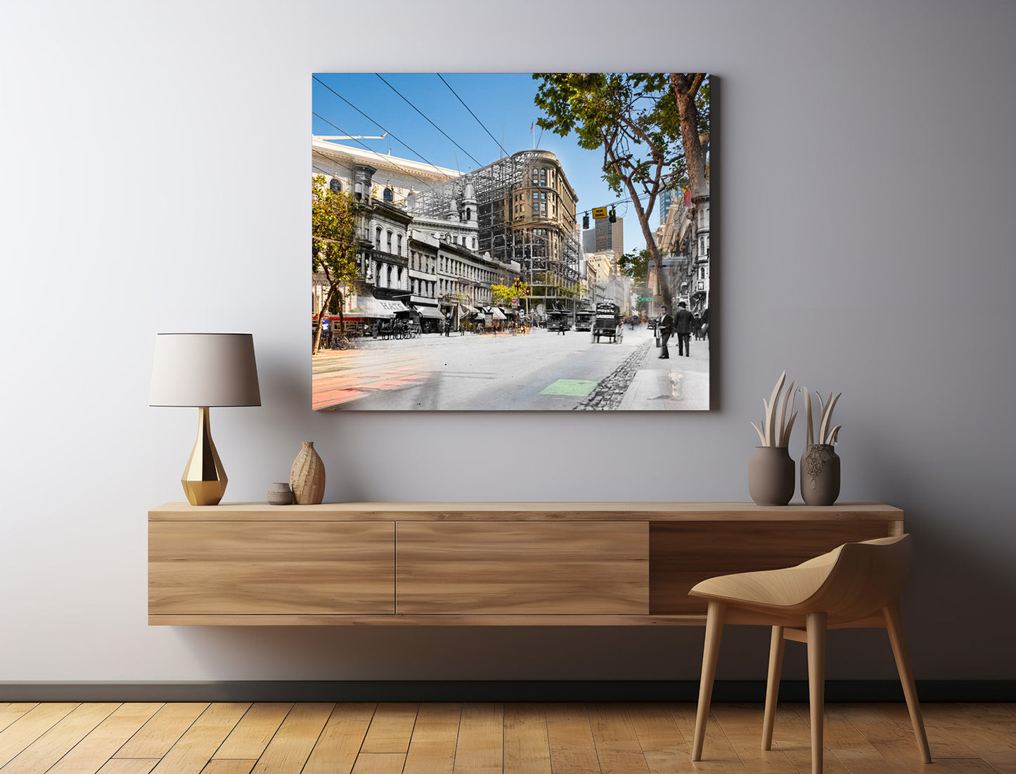 Flood Building Construction, San Francisco, California - Canvas Gallery Wrap