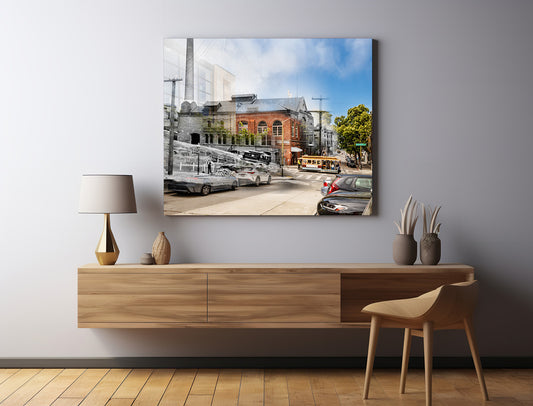 Cable Car Museum Original Barn, San Francisco, California - Canvas Gallery Wrap
