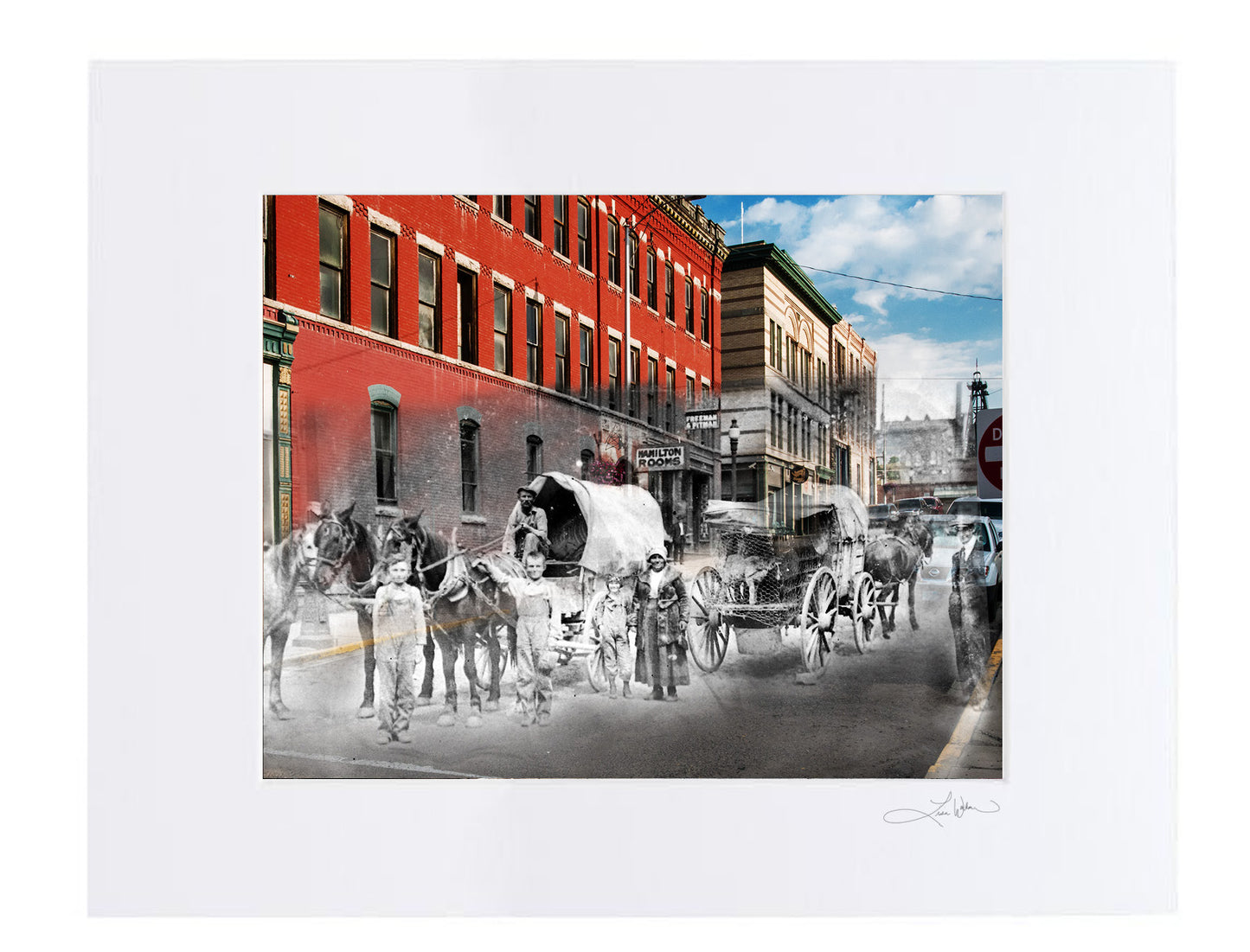 Hamilton Street Wagons - Matted Print