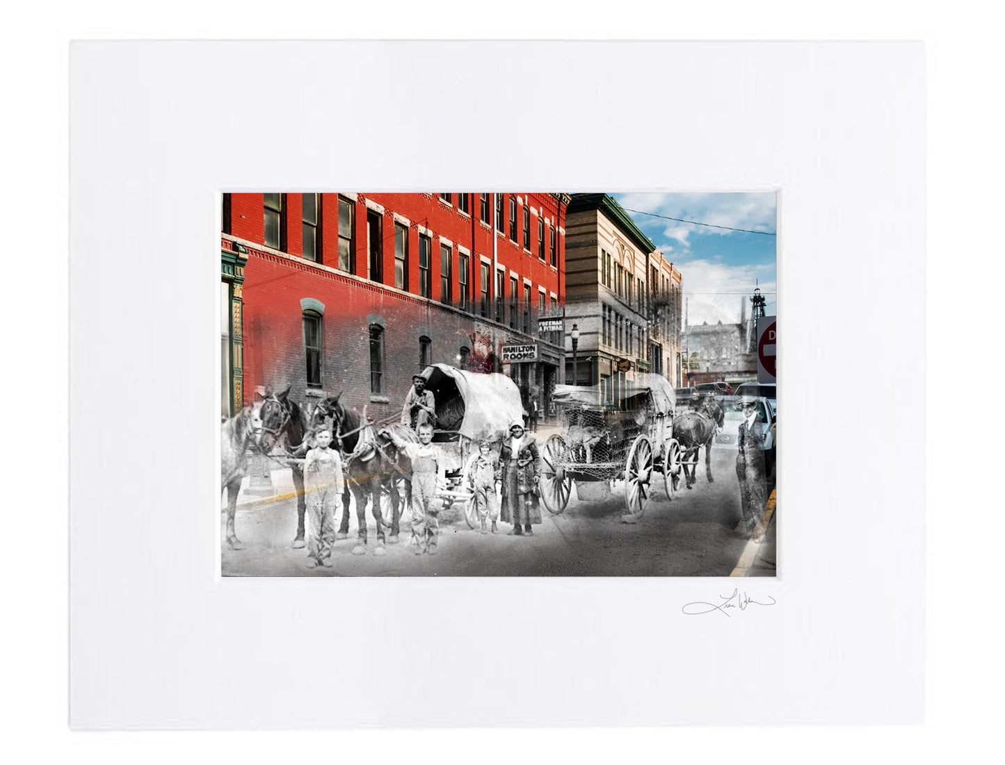 Hamilton Street Wagons - Matted Print