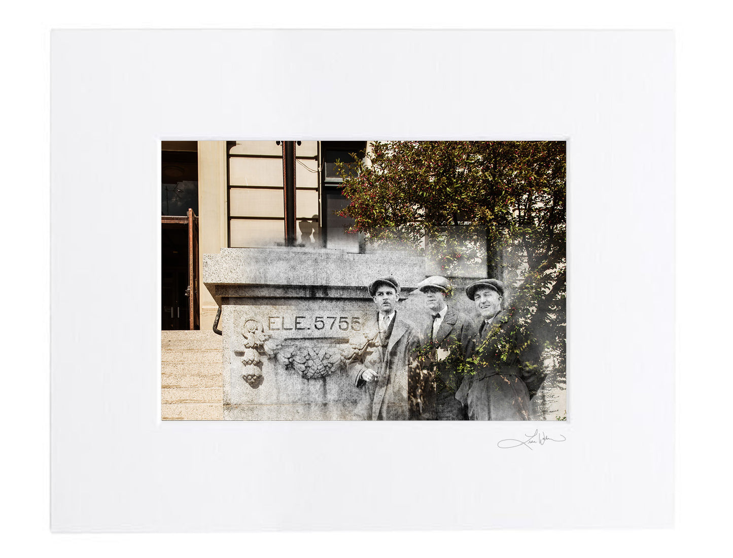 Courthouse Elevation - Matted Print