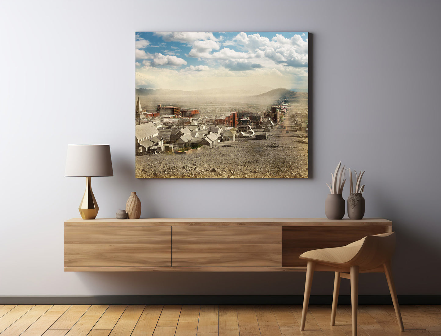 Idaho Street Late 1800s - Canvas Gallery Wrap