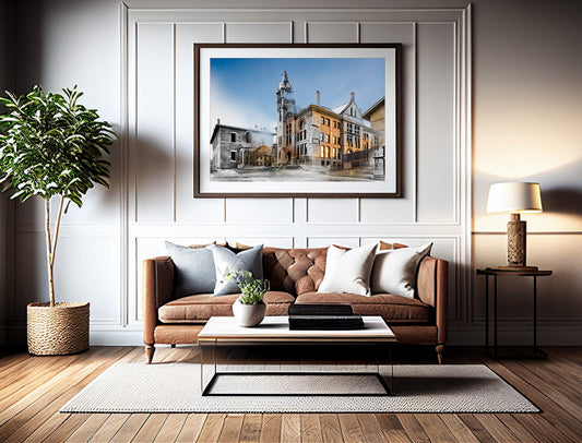 Lewis and Clark County Courthouse, Helena, Montana - Framed and Matted Print