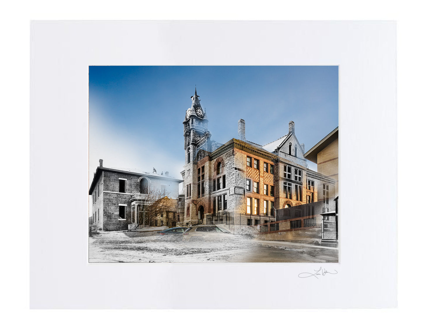 Lewis and Clark County Courthouse, Helena, Montana - Matted Print