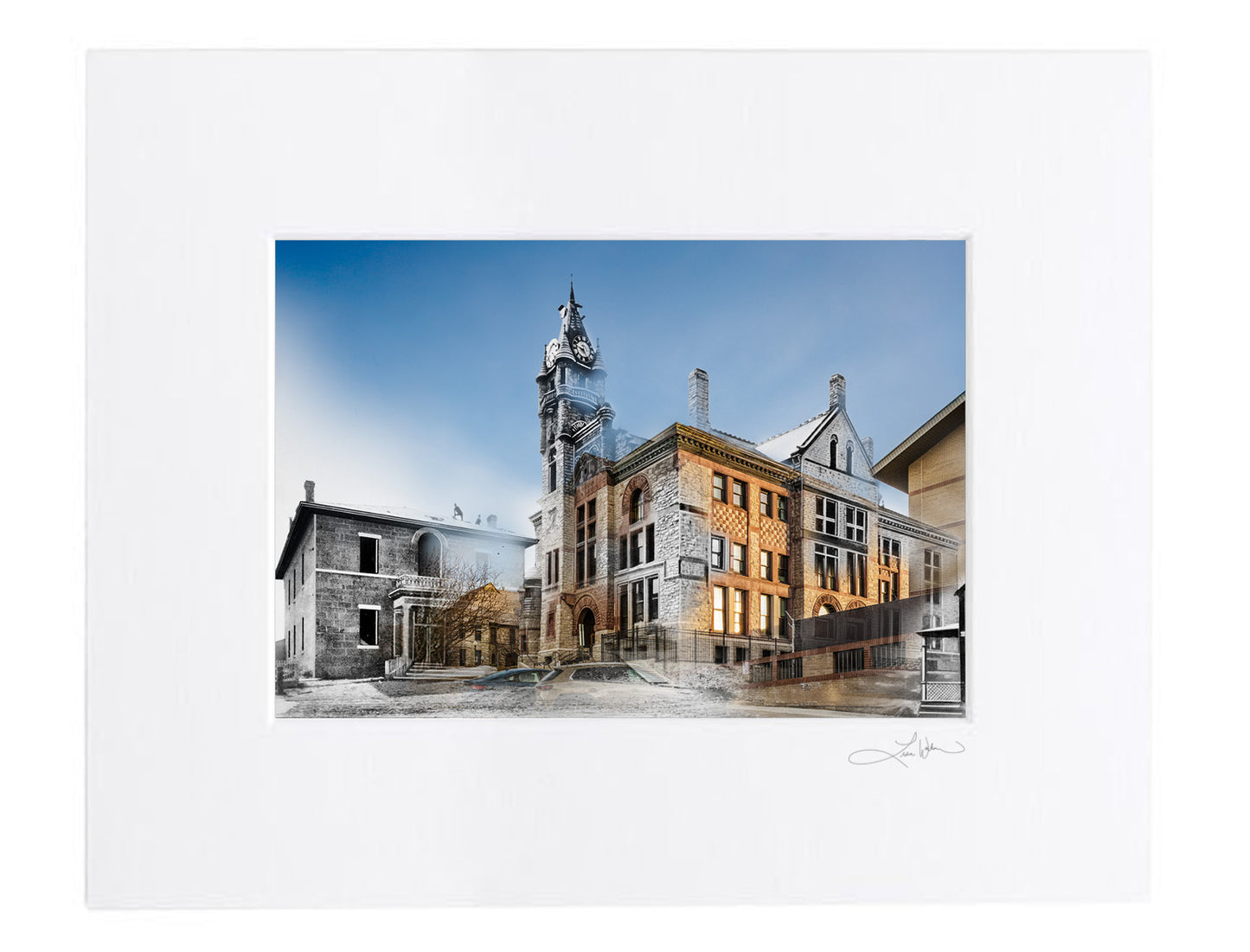 Lewis and Clark County Courthouse, Helena, Montana - Matted Print