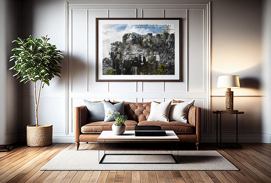 Mt Rushmore - Framed and Matted Print