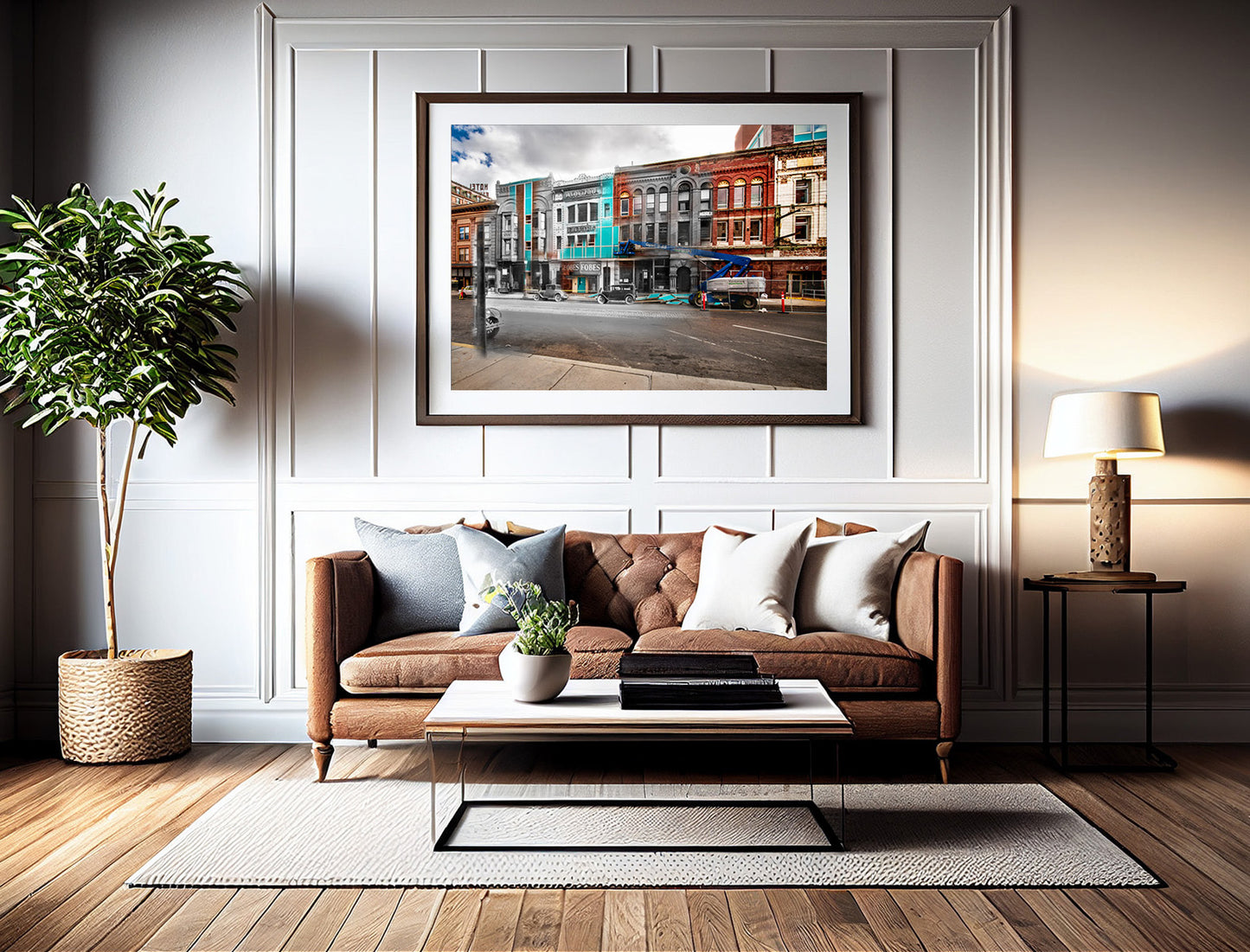 NorthWestern Energy Old Buildings - Framed and Matted Print