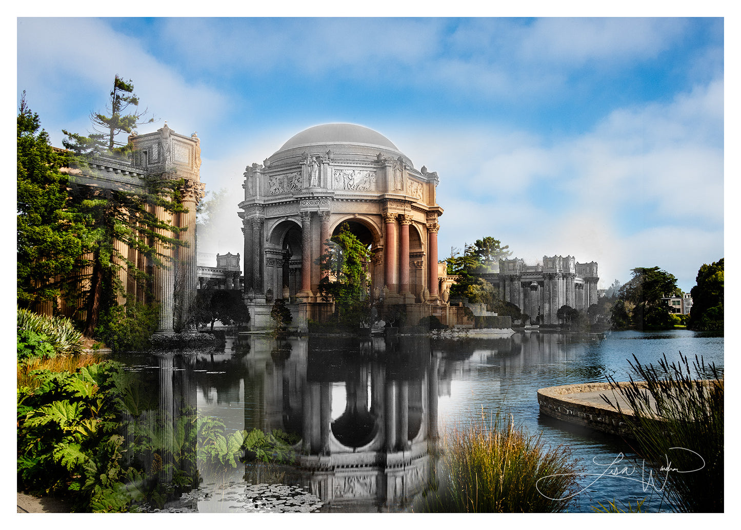 Palace of Fine Arts, San Francisco, California - Matted Print