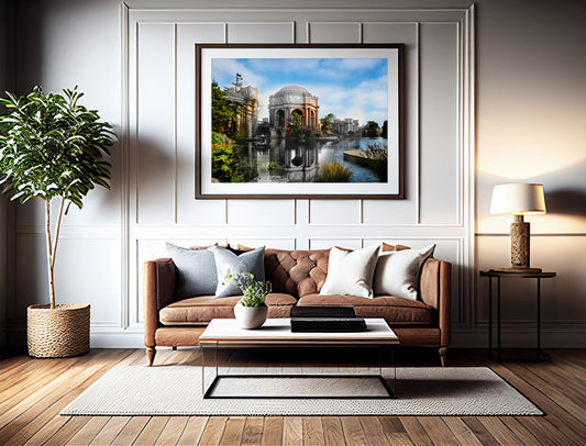 Palace of Fine Arts, San Francisco, California - Framed and Matted Print