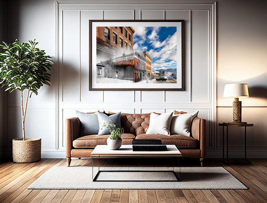 Salvation Arm, Broadway Street -  Butte, Montana - Framed and Matted Print