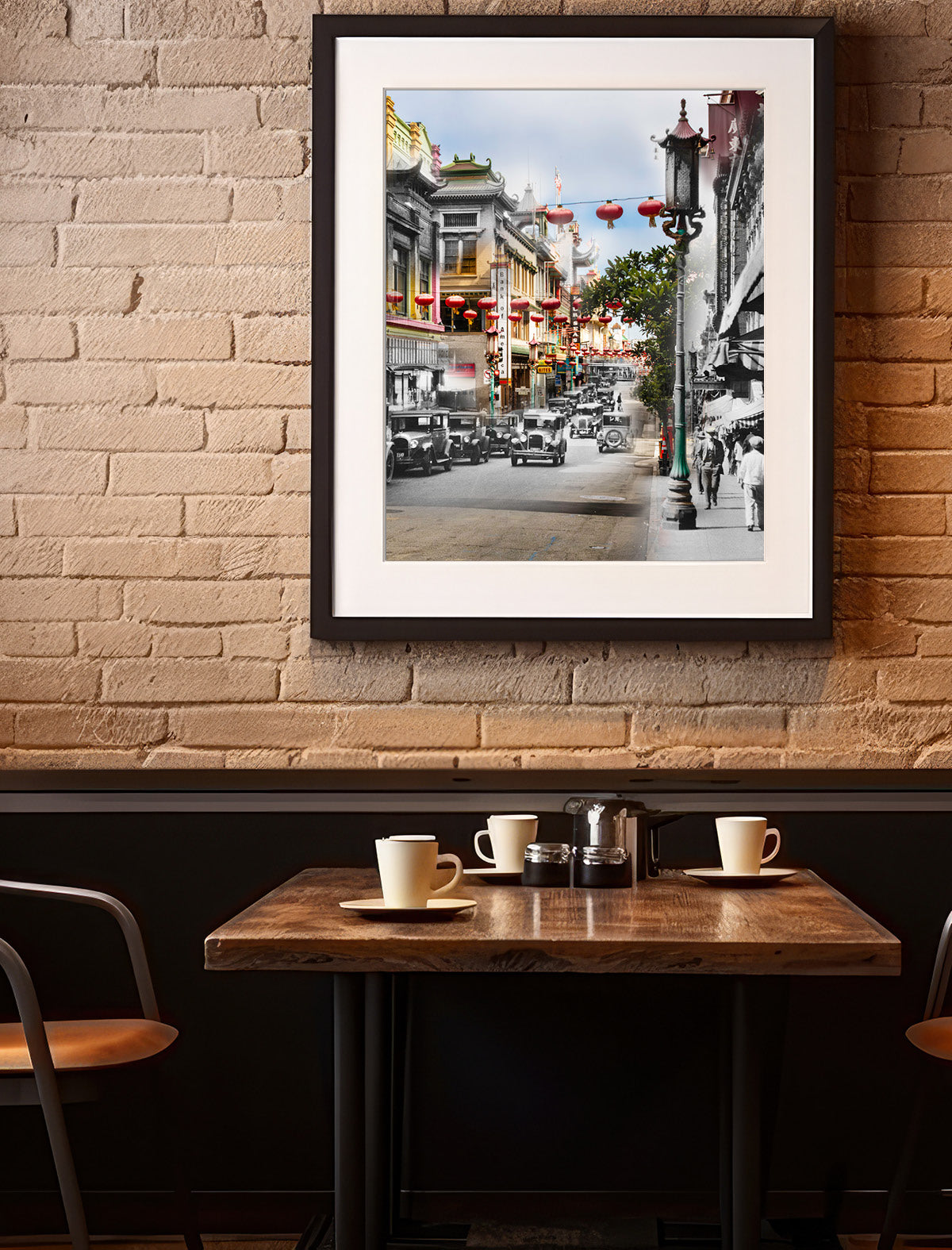 Chinatown -  San Francisco, California - Framed and Matted Print