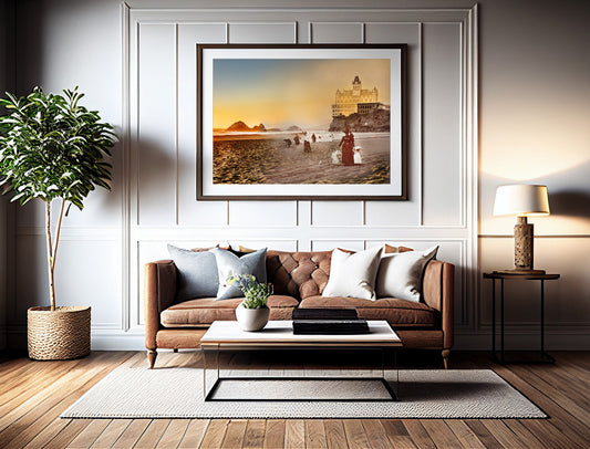 Cliff House, Ocean Beach - San Francisco, California - Framed and Matted Print