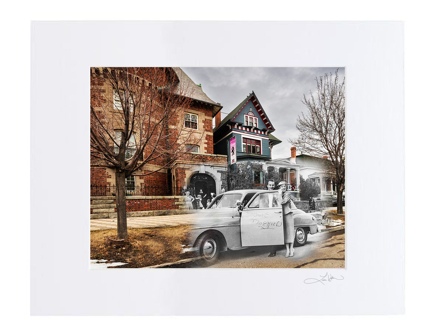 Smithers Wedding at Clark Chateau - Matted Print