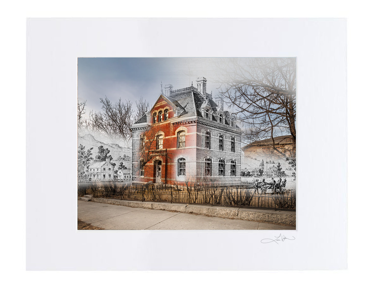 US Assay Office, Helena, Montana - Matted Print