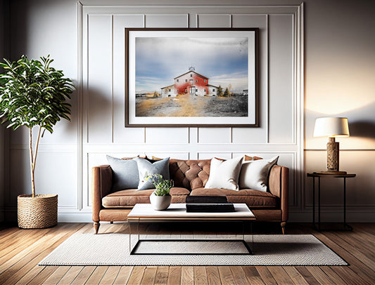 W.C. Child Ranch (Kleffner Ranch), Helena, Montana - Framed and Matted Print