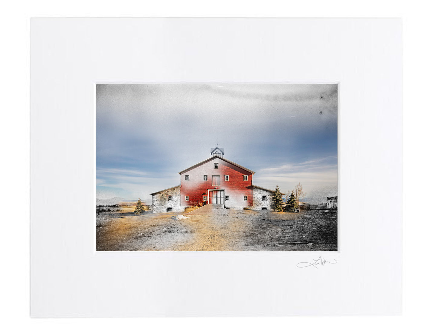 W.C. Child Ranch (Kleffner Ranch), Helena, Montana - Matted Print