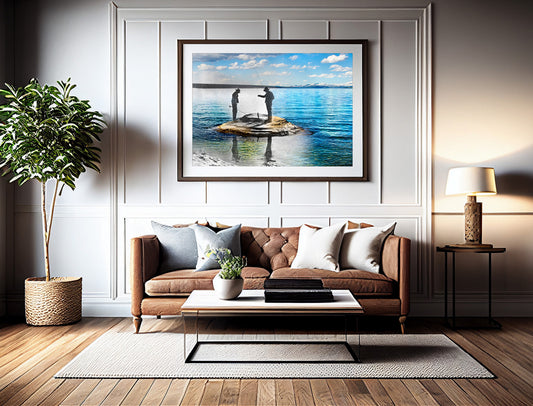 Fishing Cone - Framed and Matted Print
