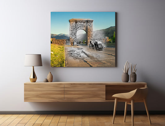 North Gardiner Entrance Arch - Canvas Gallery Wrap