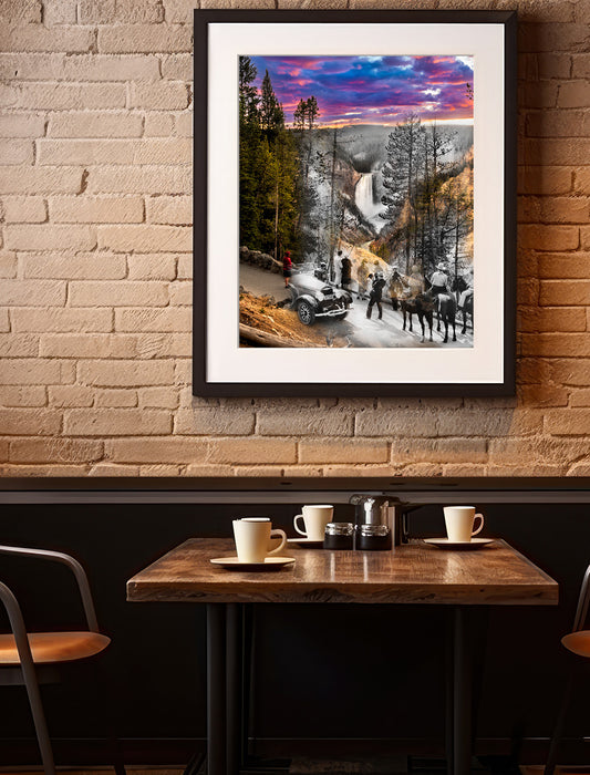 Artist Point, Yellowstone - Framed and Matted Print