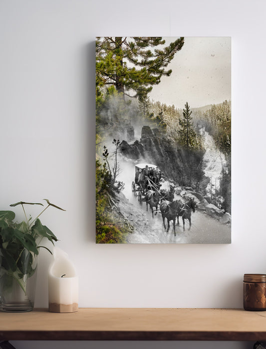 Virginia Falls, Yellowstone National Park - Canvas Gallery Wrap